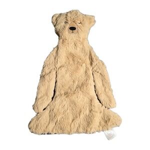 Slumberkins Honey Bear Security Blanket Baby Flat Lovey Tan Plush Snuggler 14"